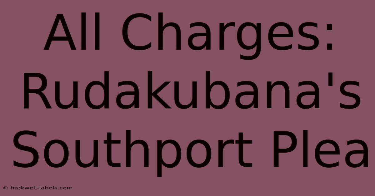 All Charges: Rudakubana's Southport Plea