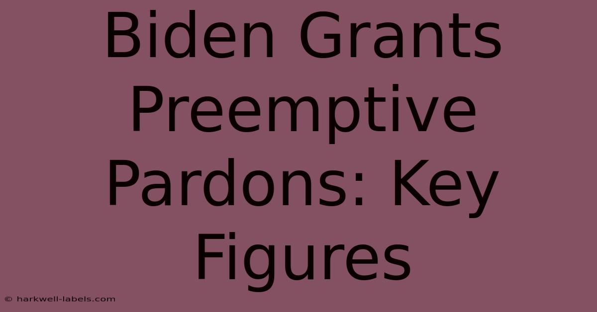 Biden Grants Preemptive Pardons: Key Figures