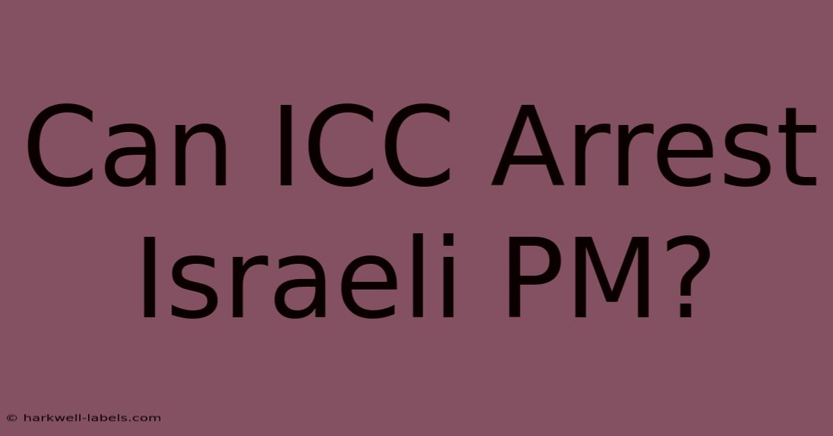 Can ICC Arrest Israeli PM?