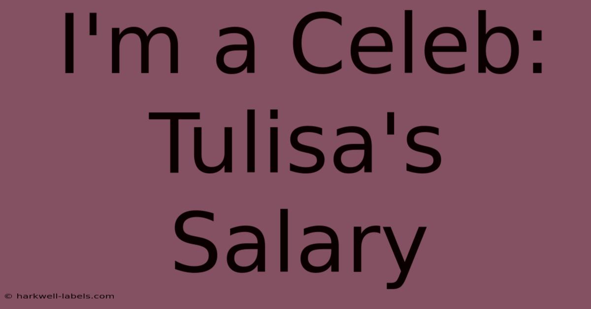 I'm A Celeb: Tulisa's Salary