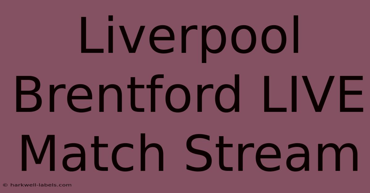 Liverpool Brentford LIVE Match Stream