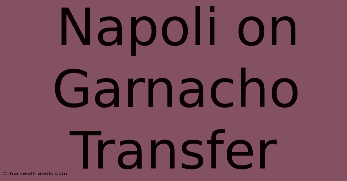 Napoli On Garnacho Transfer