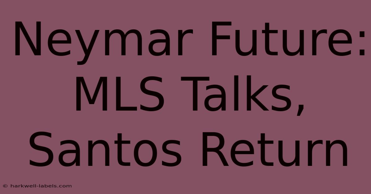 Neymar Future: MLS Talks, Santos Return