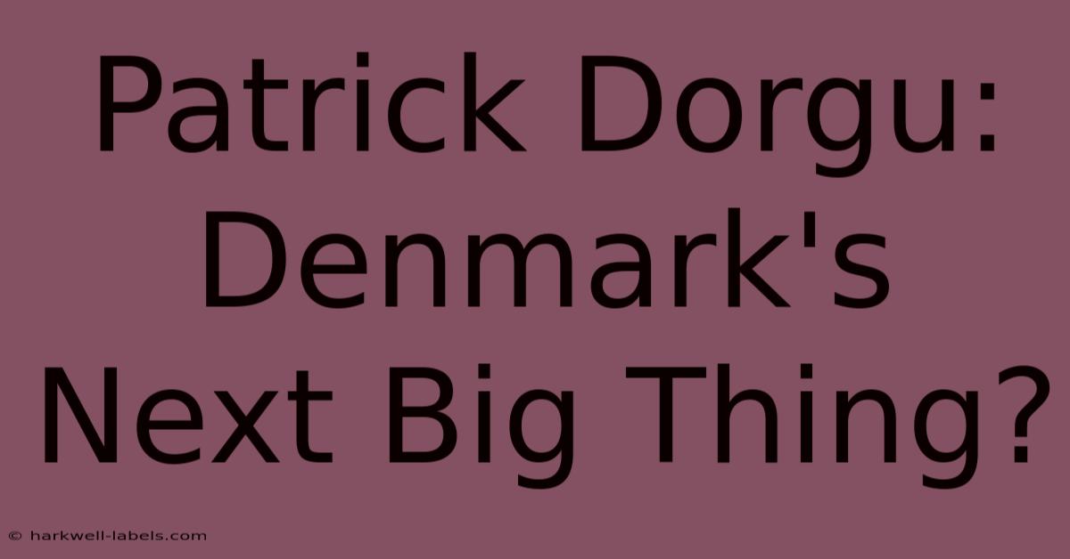 Patrick Dorgu: Denmark's Next Big Thing?