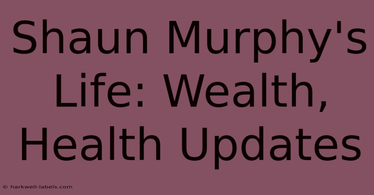 Shaun Murphy's Life: Wealth, Health Updates