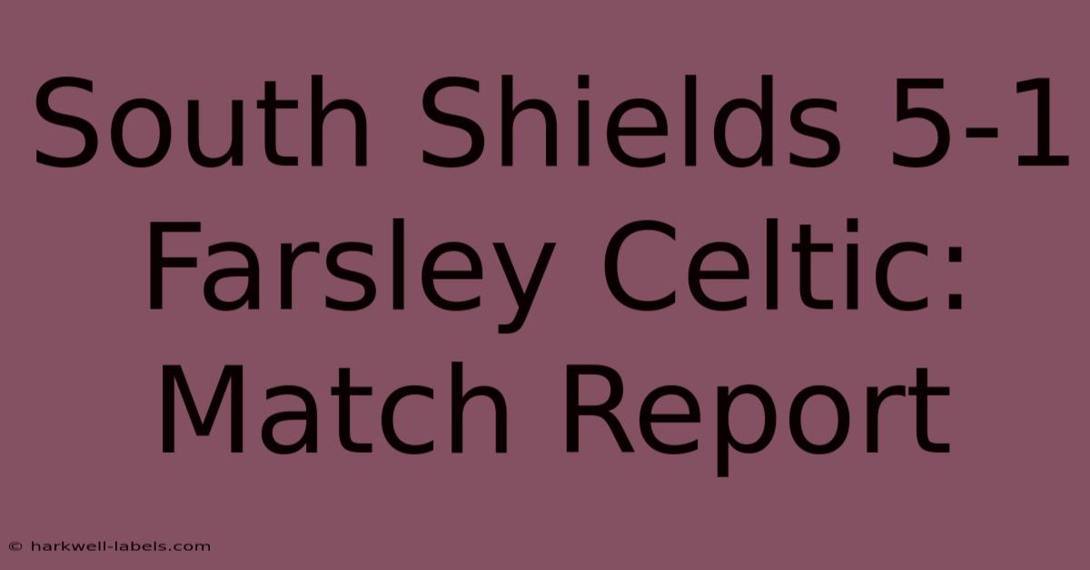 South Shields 5-1 Farsley Celtic: Match Report