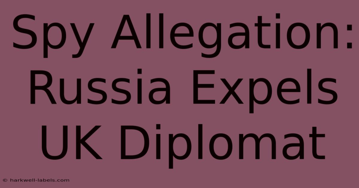 Spy Allegation: Russia Expels UK Diplomat