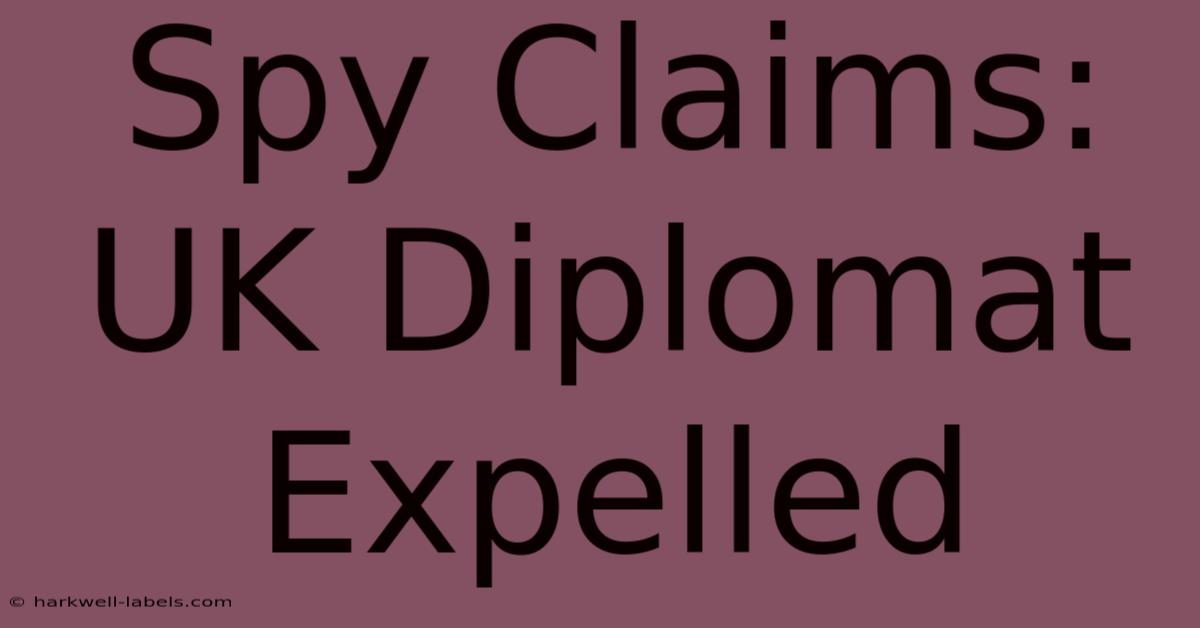 Spy Claims: UK Diplomat Expelled