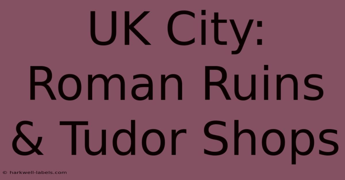 UK City: Roman Ruins & Tudor Shops