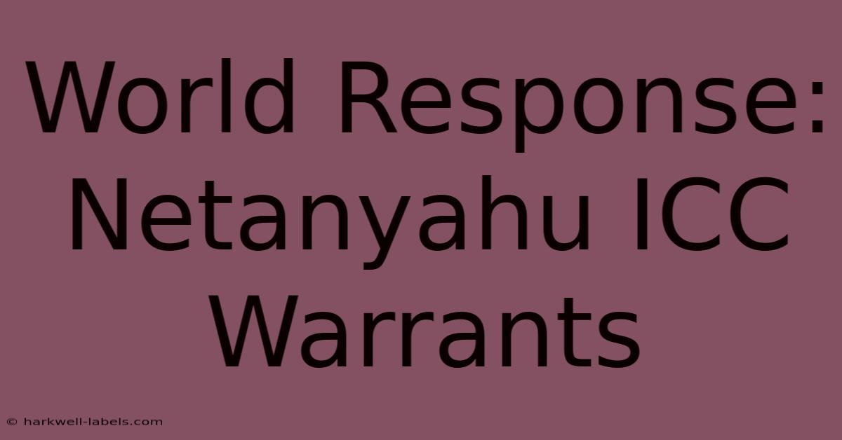 World Response: Netanyahu ICC Warrants