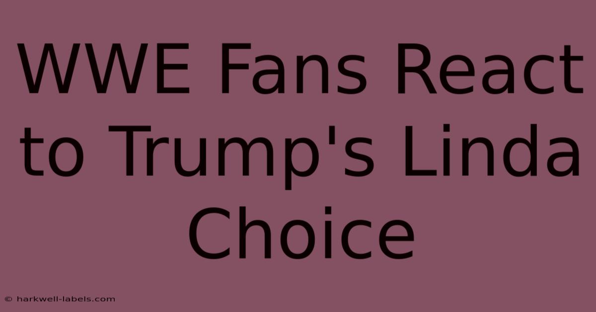 WWE Fans React To Trump's Linda Choice